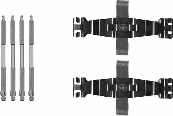 Mintex Brake Pad Accessory Fitting Kit Full Set Front Axle MBA0022 - image 2