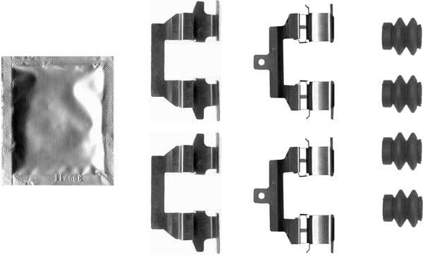 Mintex Brake Pad Accessory Fitting Kit Full Set Rear Axle MBA0026 - image 2