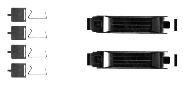 Mintex Brake Pad Accessory Fitting Kit Full Set Front Axle MBA0029 - image 3