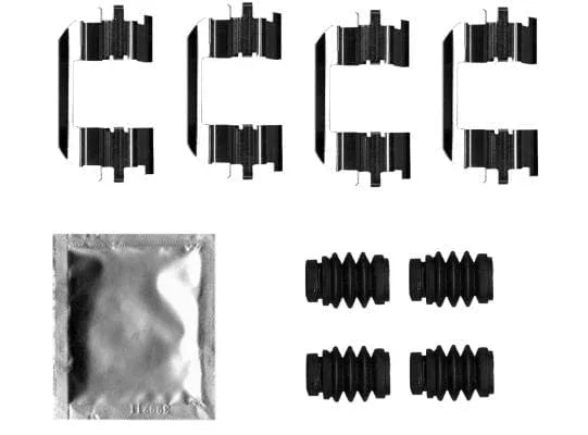 Mintex Brake Pad Accessory Fitting Kit Full Set Front Axle MBA0035 - image 3