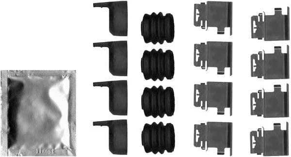 Mintex Brake Pad Accessory Fitting Kit Full Set Rear Axle MBA0036 - image 2