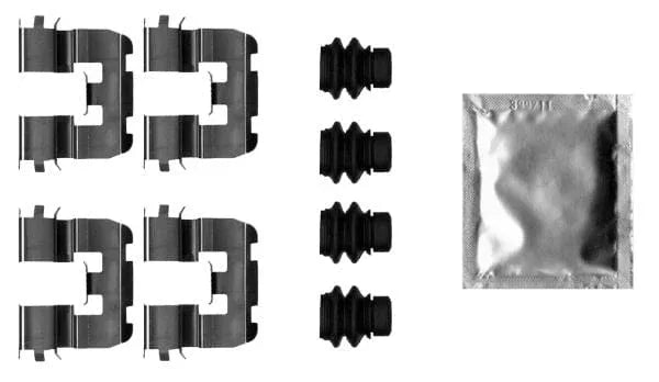 Mintex Brake Pad Accessory Fitting Kit Full Set Rear Axle MBA0039 - image 3
