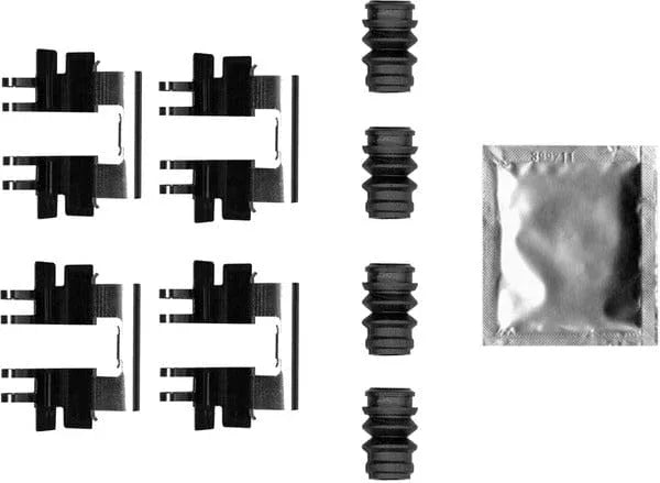 Mintex Brake Pad Accessory Fitting Kit Full Set Rear Axle MBA0045 - image 2