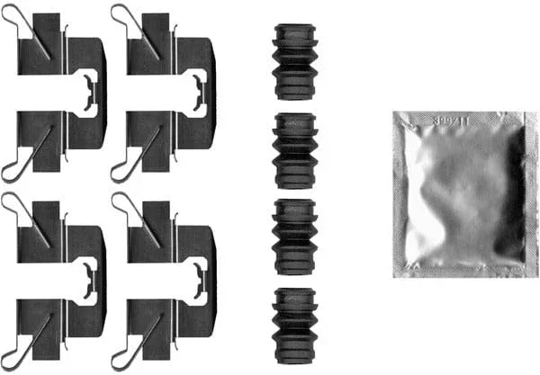 Mintex Brake Pad Accessory Fitting Kit Full Set Rear Axle MBA0047 - image 2