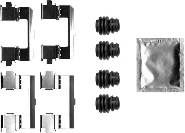 Mintex Brake Pad Accessory Fitting Kit Full Set Front Axle MBA0048 - image 2