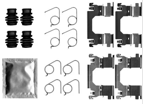Mintex Brake Pad Accessory Fitting Kit Full Set Front Axle MBA0053 - image 3