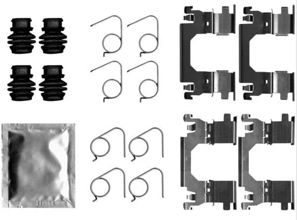 Mintex Brake Pad Accessory Fitting Kit Full Set Front Axle MBA0053 - image 2