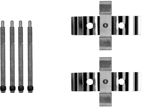 Mintex Brake Pad Accessory Fitting Kit Full Set Rear Axle MBA0054 - image 2