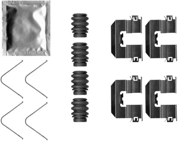 Mintex Brake Pad Accessory Fitting Kit Full Set Rear Axle MBA0058 - image 2