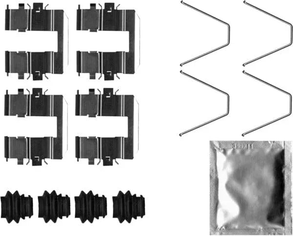 Mintex Brake Pad Accessory Fitting Kit Full Set Rear Axle MBA0060 - image 2
