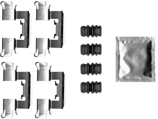 Mintex Brake Pad Accessory Fitting Kit Full Set Front Axle MBA0062 - image 3