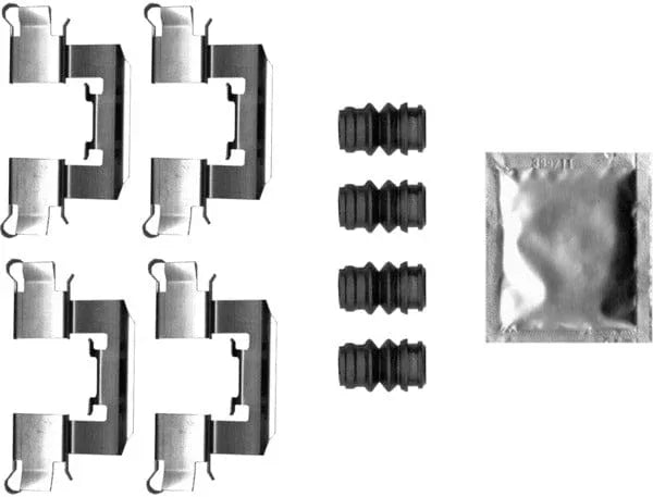 Mintex Brake Pad Accessory Fitting Kit Full Set Front Axle MBA0062 - image 2