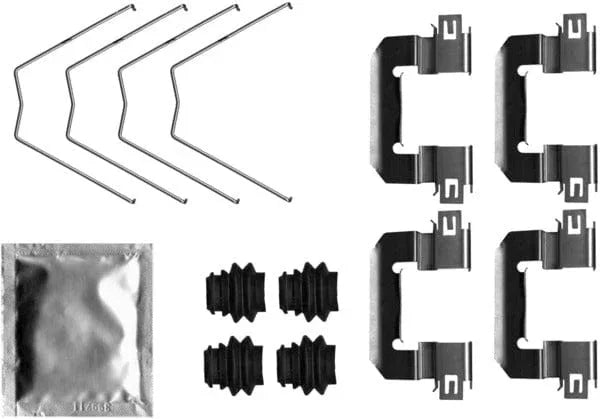 Mintex Brake Pad Accessory Fitting Kit Full Set Front Axle MBA0063 - image 2