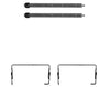 Mintex Brake Pad Accessory Fitting Kit Full Set Rear Axle MBA0071 thumbnail