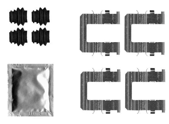 Mintex Brake Pad Accessory Fitting Kit Full Set Rear Axle MBA0074 - image 3
