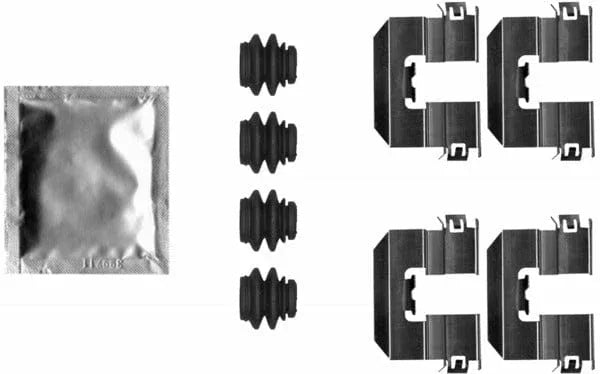 Mintex Brake Pad Accessory Fitting Kit Full Set Rear Axle MBA0080 - image 2