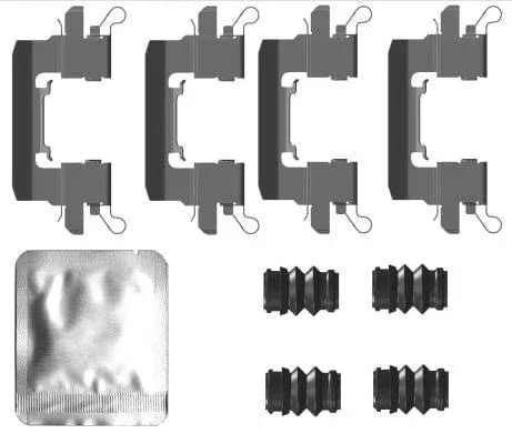 Mintex Brake Pad Accessory Fitting Kit Full Set Front Axle MBA0087 - image 3