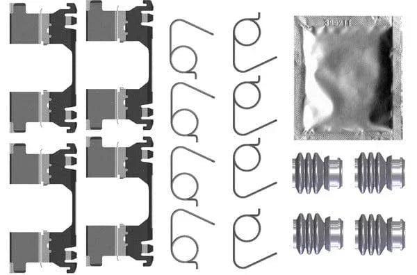Mintex Brake Pad Accessory Fitting Kit Full Set Front Axle MBA0091 - image 2