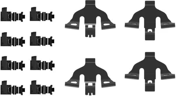 Mintex Brake Pad Accessory Fitting Kit Full Set Front Axle MBA0092 - image 2