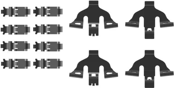 Mintex Brake Pad Accessory Fitting Kit Full Set Front Axle MBA0093 - image 2
