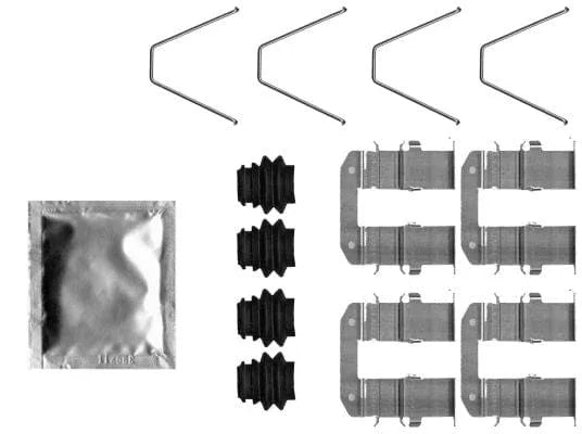 Mintex Brake Pad Accessory Fitting Kit Full Set Rear Axle MBA0094 - image 3