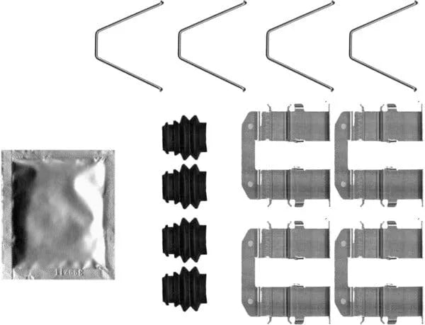Mintex Brake Pad Accessory Fitting Kit Full Set Rear Axle MBA0094 - image 2