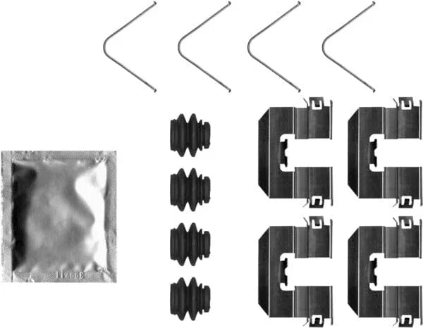 Mintex Brake Pad Accessory Fitting Kit Full Set Rear Axle MBA0095 - image 2