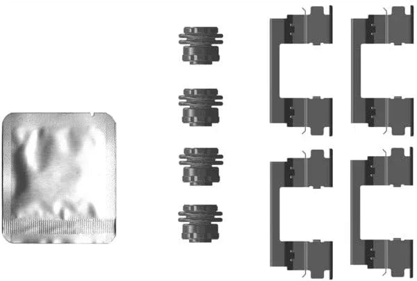 Mintex Brake Pad Accessory Fitting Kit Full Set Rear Axle MBA0096 - image 2