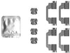 Mintex Brake Pad Accessory Fitting Kit Full Set Front Axle MBA0101 thumbnail