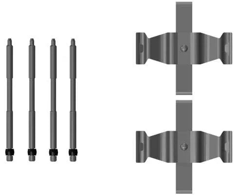 Mintex Brake Pad Accessory Fitting Kit Full Set Front Axle MBA0107 - image 2