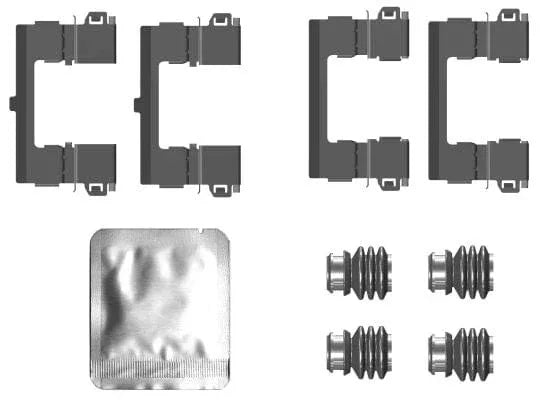 Mintex Brake Pad Accessory Fitting Kit Full Set Front Axle MBA0112 - image 3