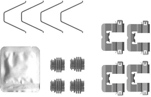 Mintex Brake Pad Accessory Fitting Kit Full Set Rear Axle MBA0114 - image 2