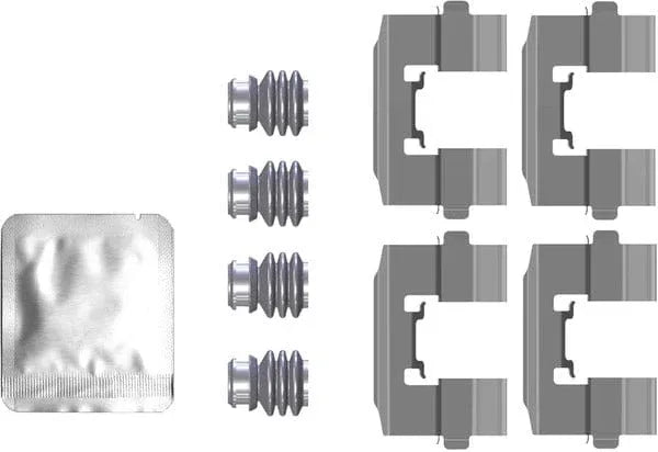 Mintex Brake Pad Accessory Fitting Kit Full Set Front Axle MBA0115 - image 2