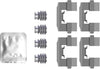 Mintex Brake Pad Accessory Fitting Kit Full Set Front Axle MBA0115 thumbnail