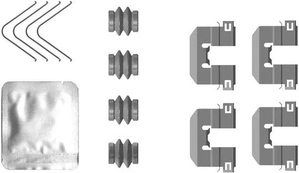 Mintex Brake Pad Accessory Fitting Kit Full Set Rear Axle MBA0117 - image 2