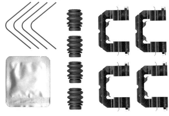 Mintex Brake Pad Accessory Fitting Kit Full Set Front Axle MBA0118 - image 3
