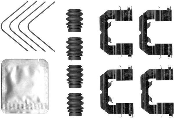Mintex Brake Pad Accessory Fitting Kit Full Set Front Axle MBA0118 - image 2