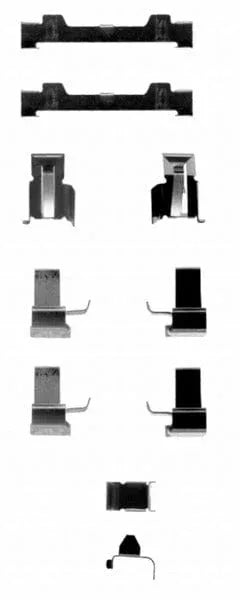 Mintex Brake Pad Accessory Fitting Kit Full Set Front Or Rear Axle MBA1058 - image 2
