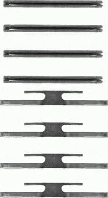 Mintex Brake Pad Accessory Fitting Kit Full Set Front Axle MBA1065 - image 2