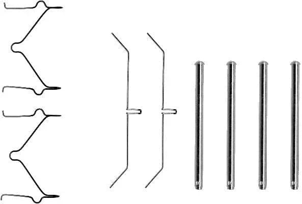 Mintex Brake Pad Accessory Fitting Kit Full Set Front Axle MBA1129 - image 3