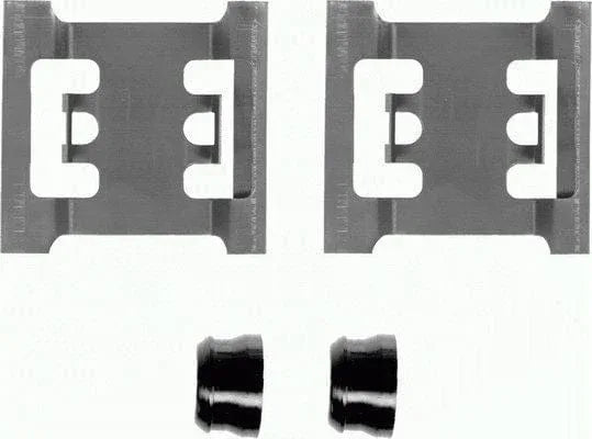 Mintex Brake Pad Accessory Fitting Kit Full Set Front Axle MBA1145 - image 3