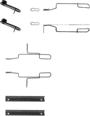 Mintex Brake Pad Accessory Fitting Kit Full Set Front Axle MBA1147 - image 2