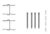 Mintex Brake Pad Accessory Fitting Kit Full Set Rear Axle MBA1149 thumbnail