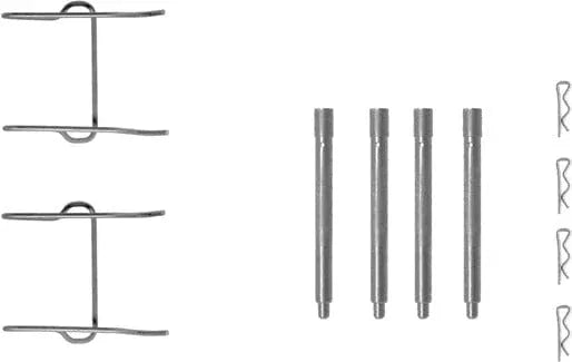 Mintex Brake Pad Accessory Fitting Kit Full Set Rear Axle MBA1149 - image 2