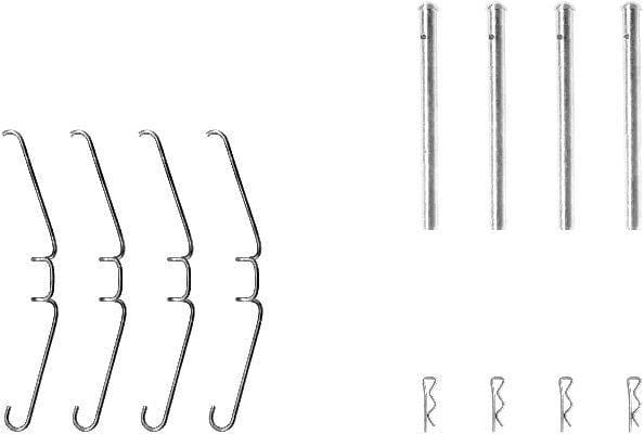 Mintex Brake Pad Accessory Fitting Kit Full Set Front Axle MBA1155 - image 3