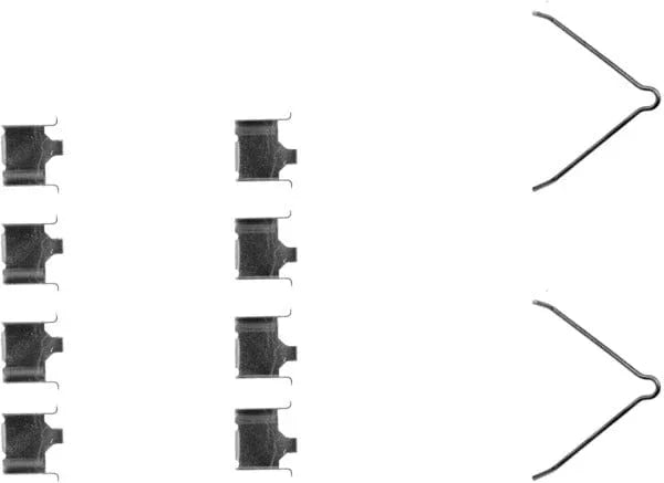 Mintex Brake Pad Accessory Fitting Kit Full Set Rear Axle MBA1166 - image 2