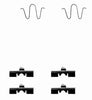 Mintex Brake Pad Accessory Fitting Kit Full Set Rear Axle MBA1170 thumbnail