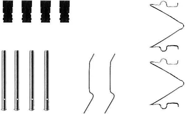 Mintex Brake Pad Accessory Fitting Kit Full Set Front Axle MBA1173 - image 3