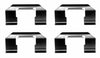 Mintex Brake Pad Accessory Fitting Kit Full Set Front Axle MBA1174 thumbnail