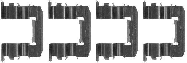 Mintex Brake Pad Accessory Fitting Kit Full Set Front Axle MBA1184 - image 3